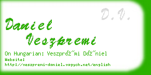 daniel veszpremi business card